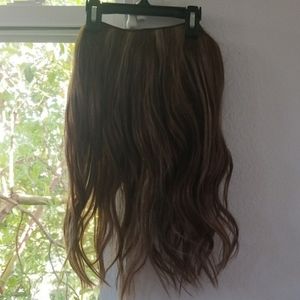 Hidden Crown Halo Human Hair Extensions 18" #4/613